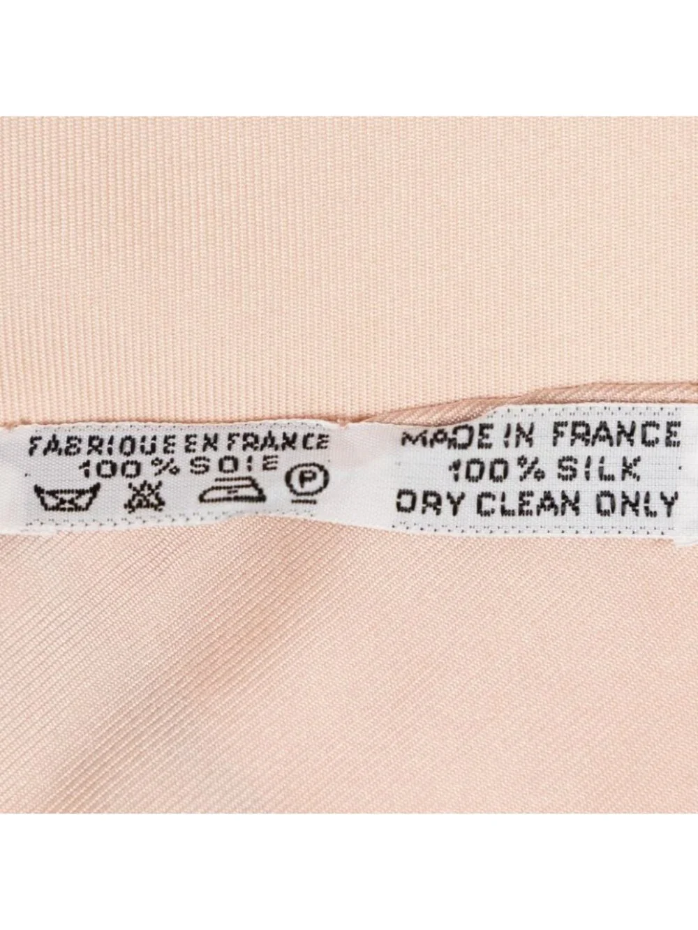 Hermes Scarf Pink Blancs 100% Twill Silk